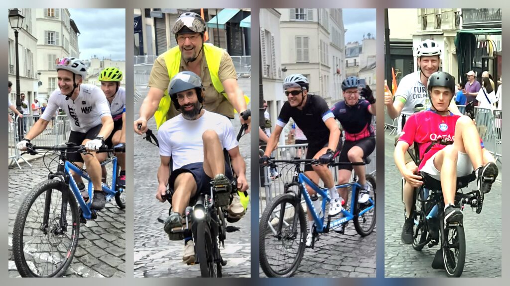 Baptêmes de montée de la rue Lepic en tandem